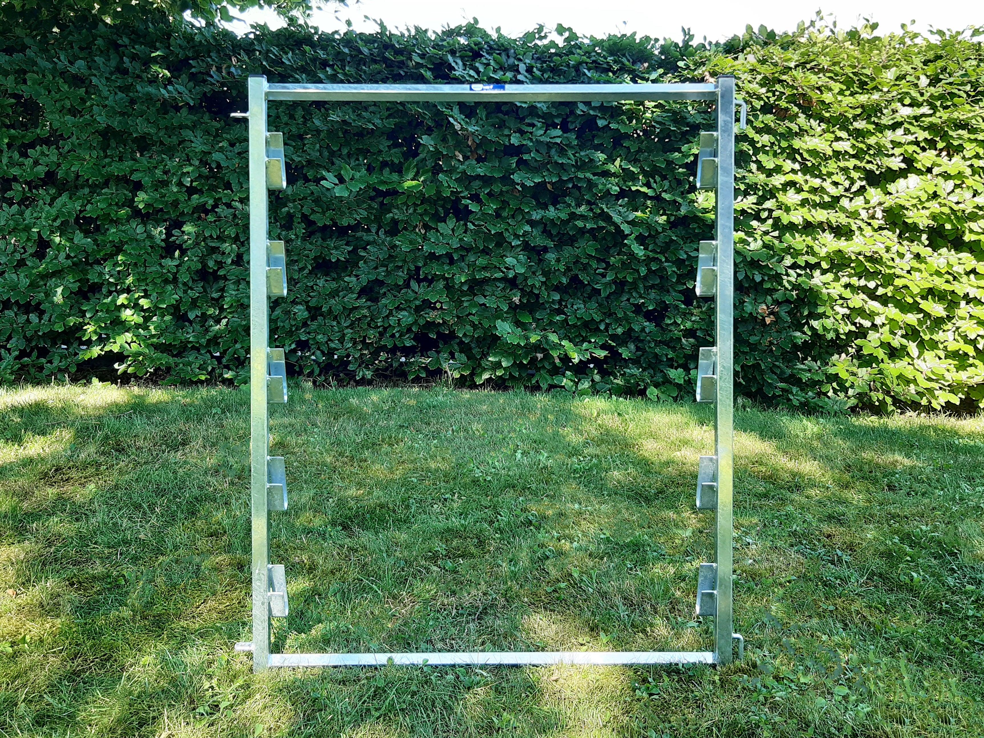 Komposter-Elementrahmen aus verzinktem Stahl ohne Holz