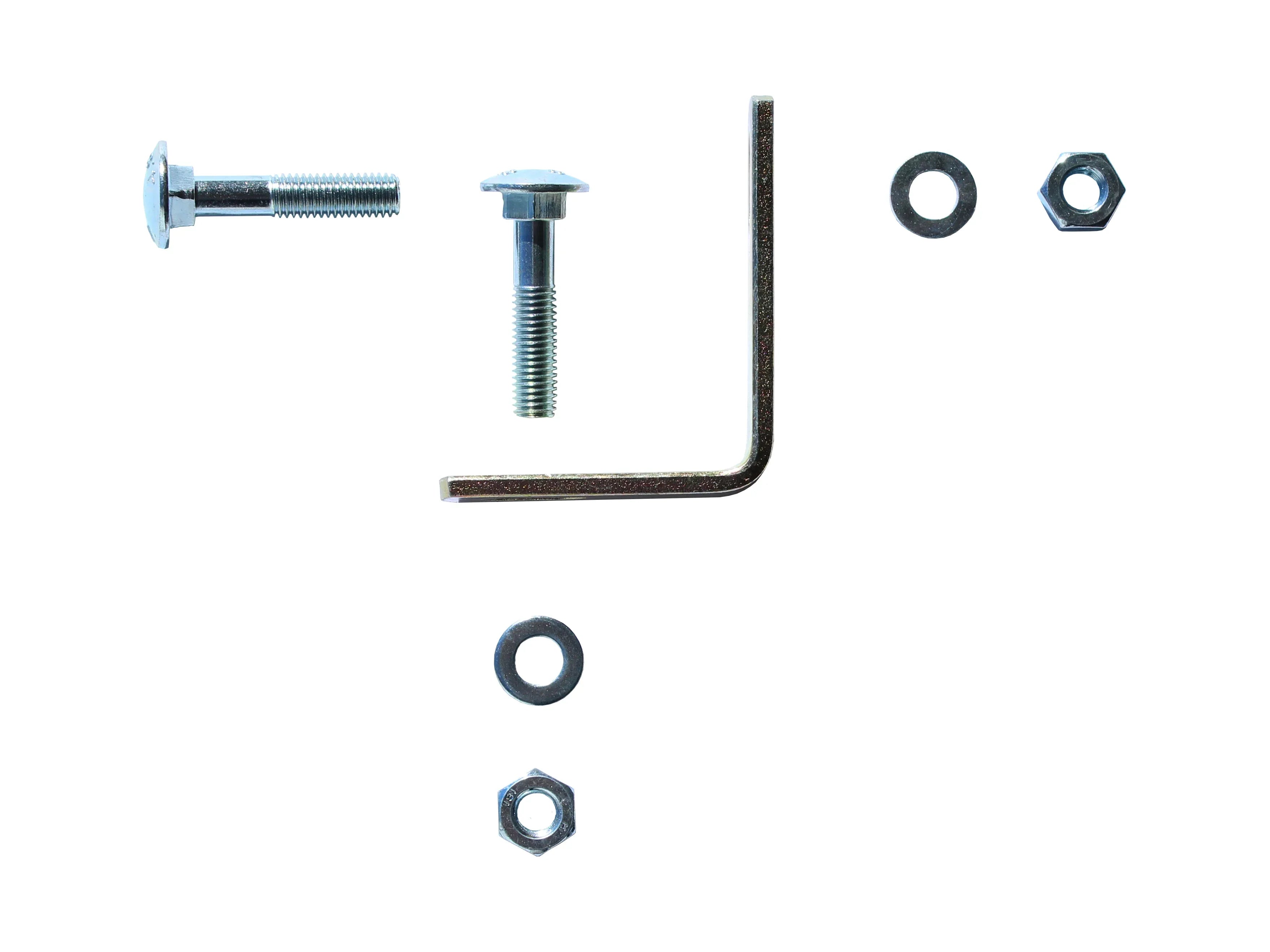 Stahlwinkel mit Schrauben für Eckverbindungen