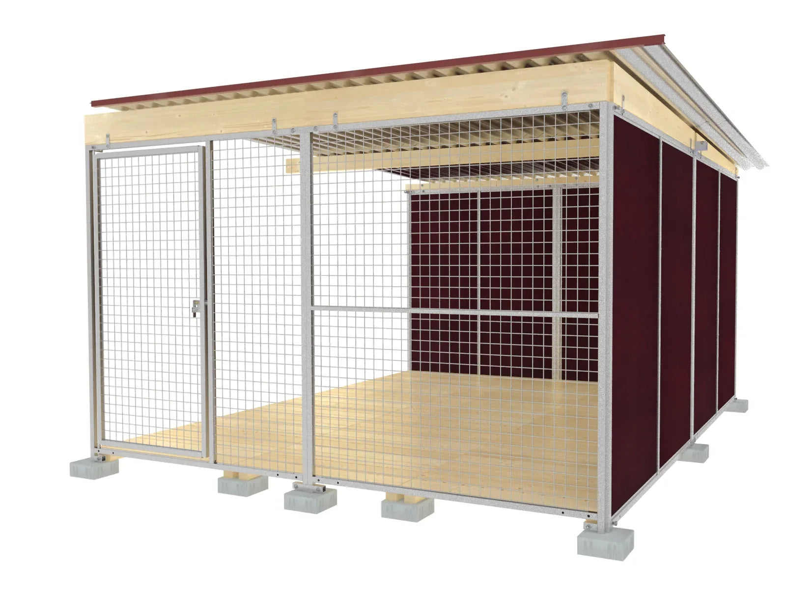 Zwingerabteil für Hunde zum Anbau an eine bestehende Anlage