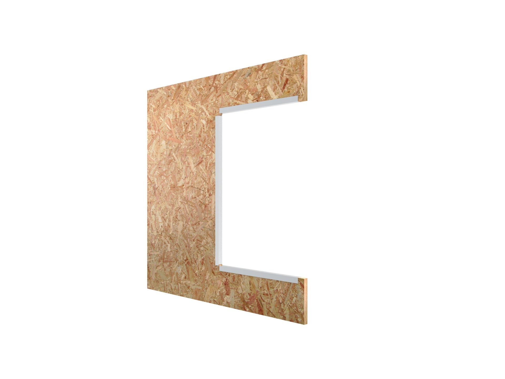 OSB-Platte mit Aussparung