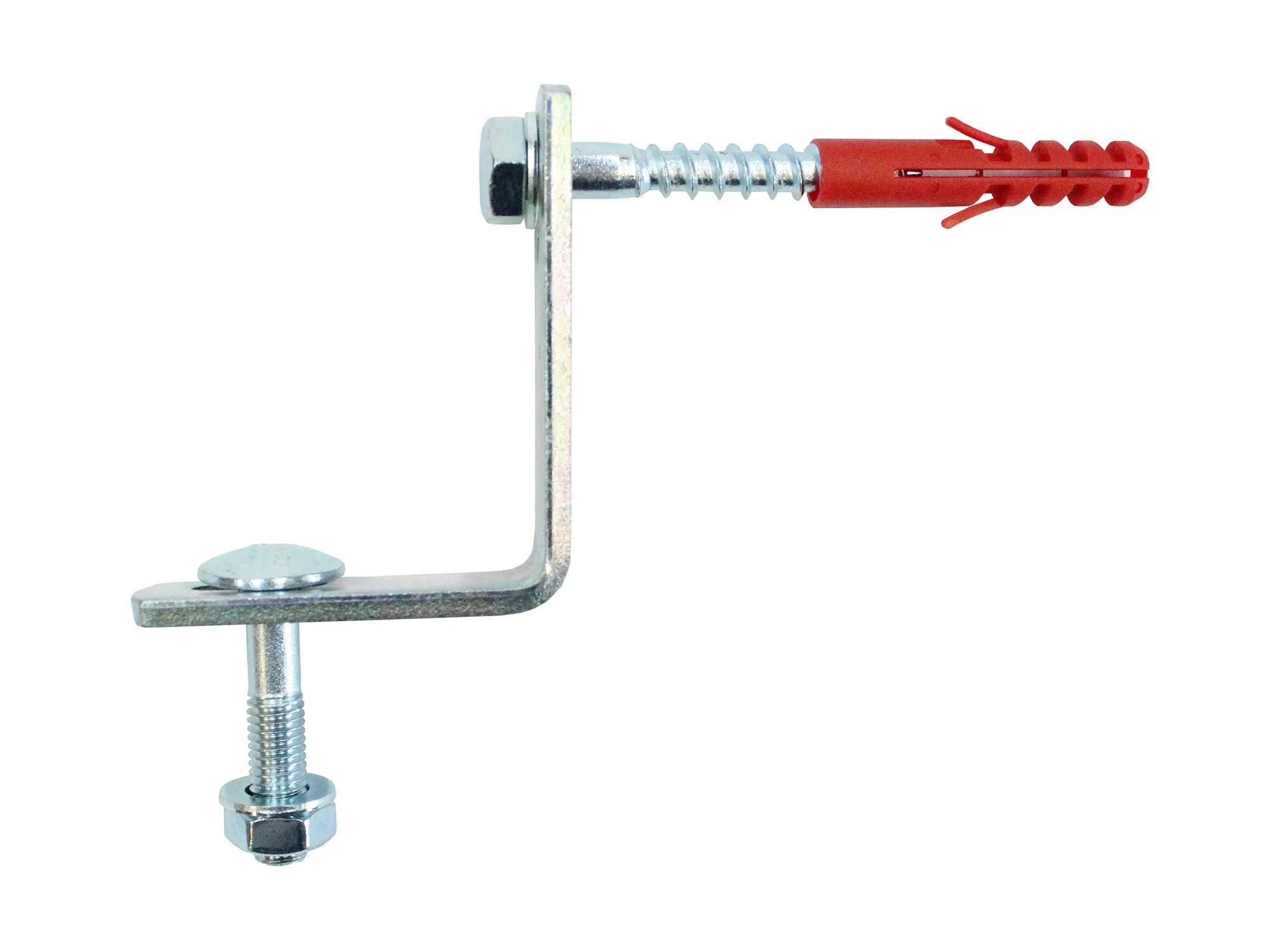 Verbindungswinkel aus Stahl mit Dübel für Mauerwerke