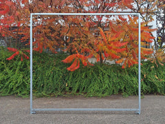Stahlrahmen aus verzinkten Vierkantrohren Breite 2 Meter Höhe 1,8 Meter