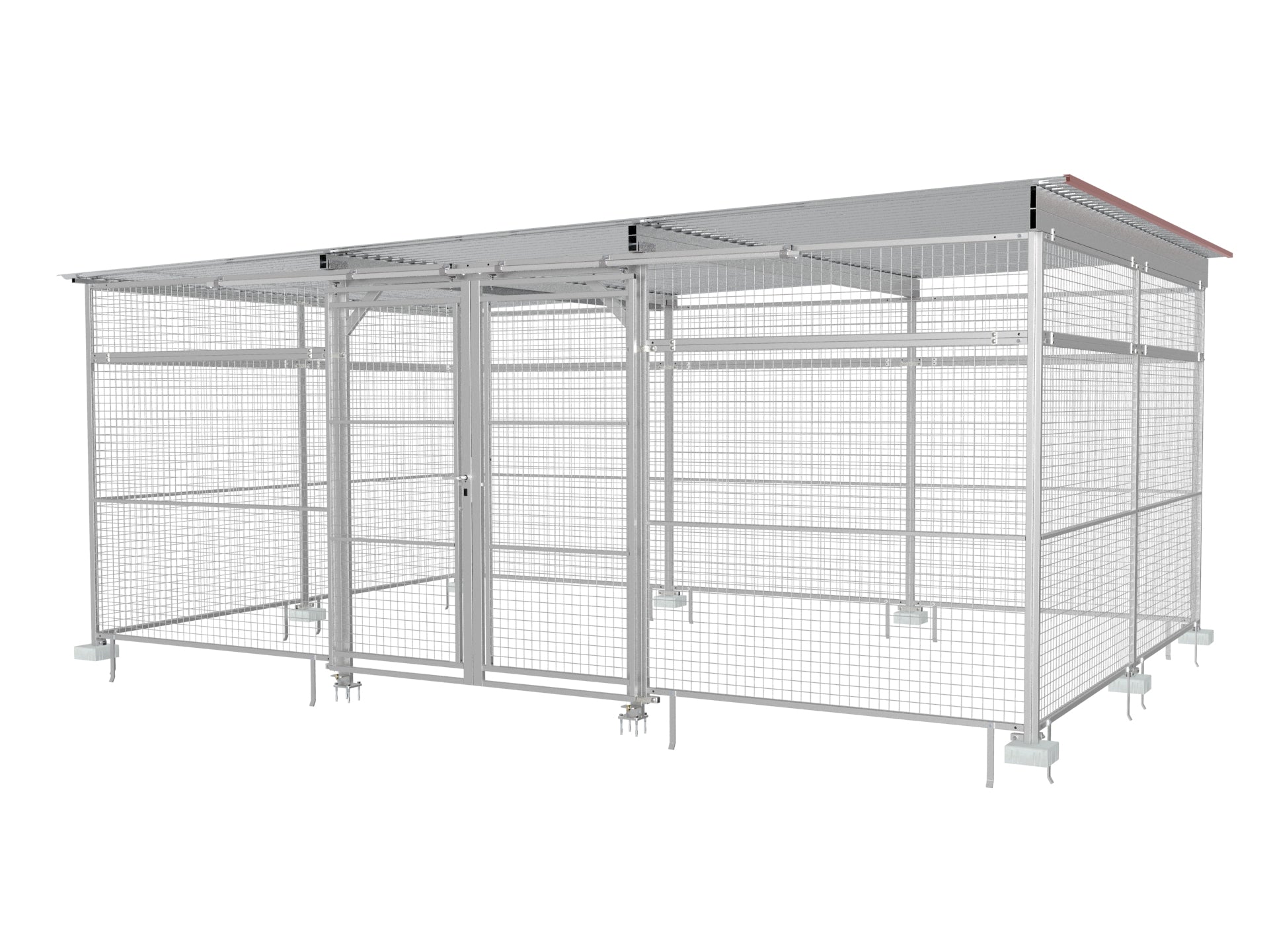 Gasflaschenlager | Gasflaschencontainer befahrbar mit Schiebetür
