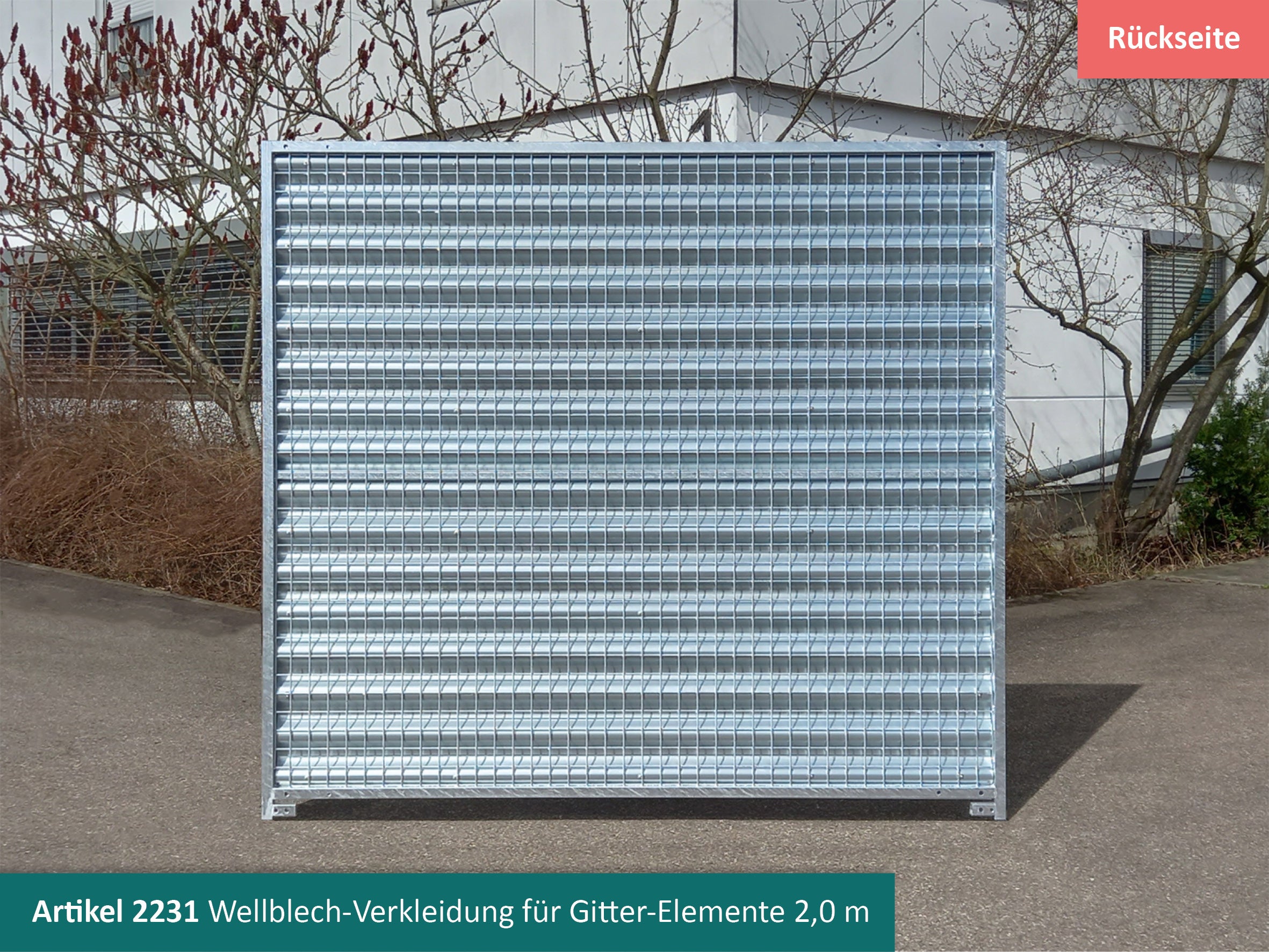 Wellblech-Verkleidung für Gasflaschenlager