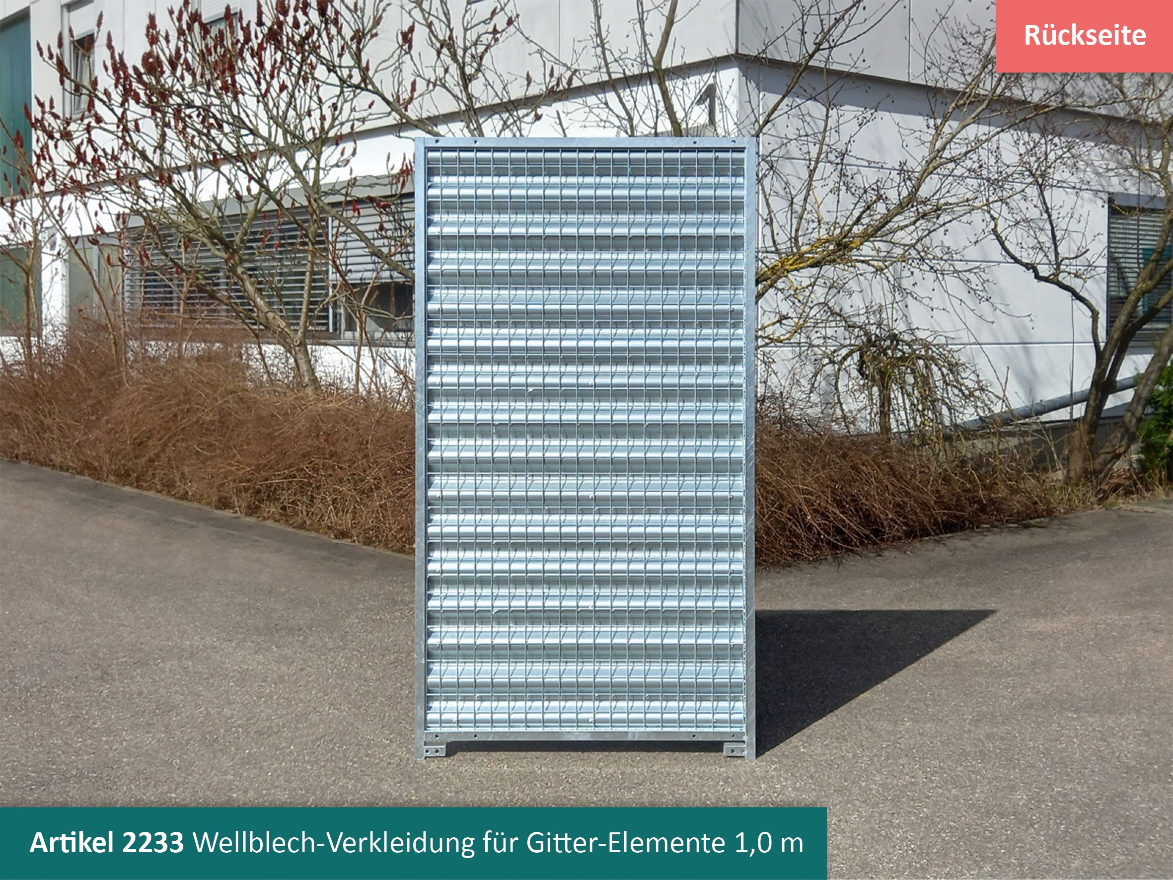 Wellblech-Verkleidung für Gasflaschenlager