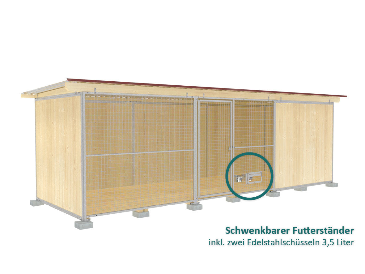 Gitter-Front Schutzecke-Zwinger