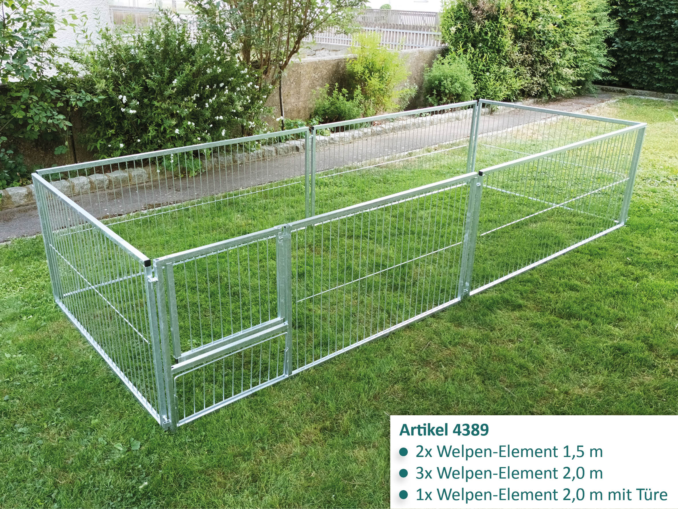 Welpenauslauf mit 8 m² robust und langlebig