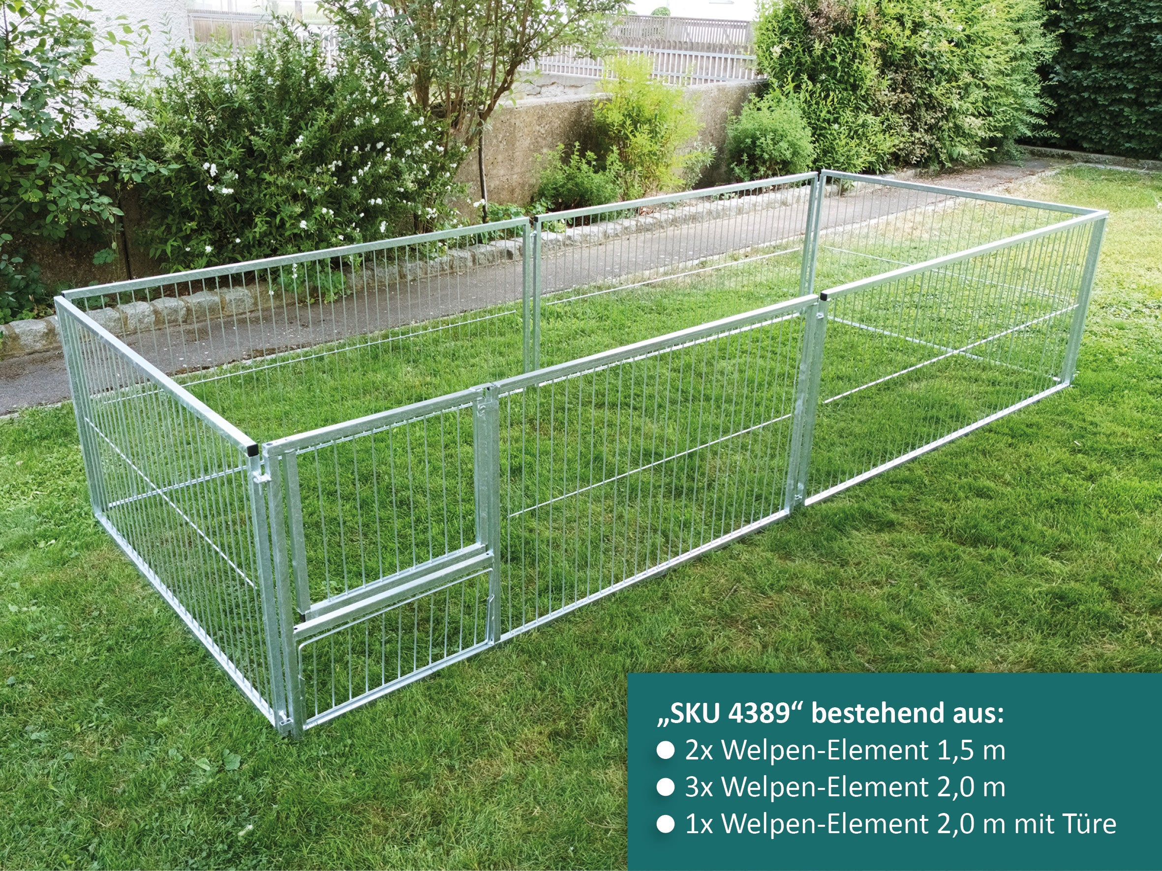 Welpenauslauf mit 8 m² robust und langlebig